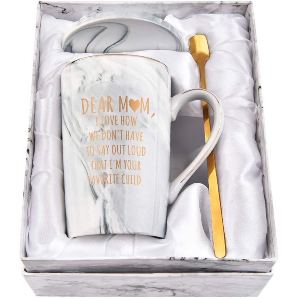 Marble Dear Mom Coffee Mug; Mothers Day Gift